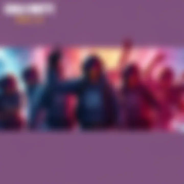 Group of players celebrating the release of a new free skin in Call of Duty Mobile.