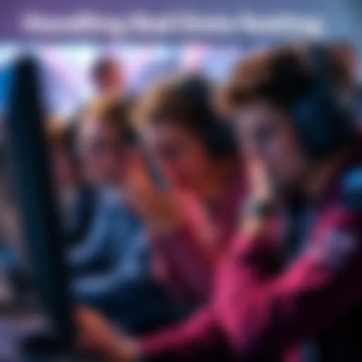 A group of gamers showing frustration and disappointment after losing a Dota match, with expressions of frustration and teamwork in an online gaming setting.