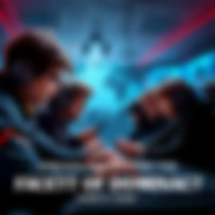 Players searching for facet of dominance Group of players discussing strategies to find the facet of dominance in a gaming environment