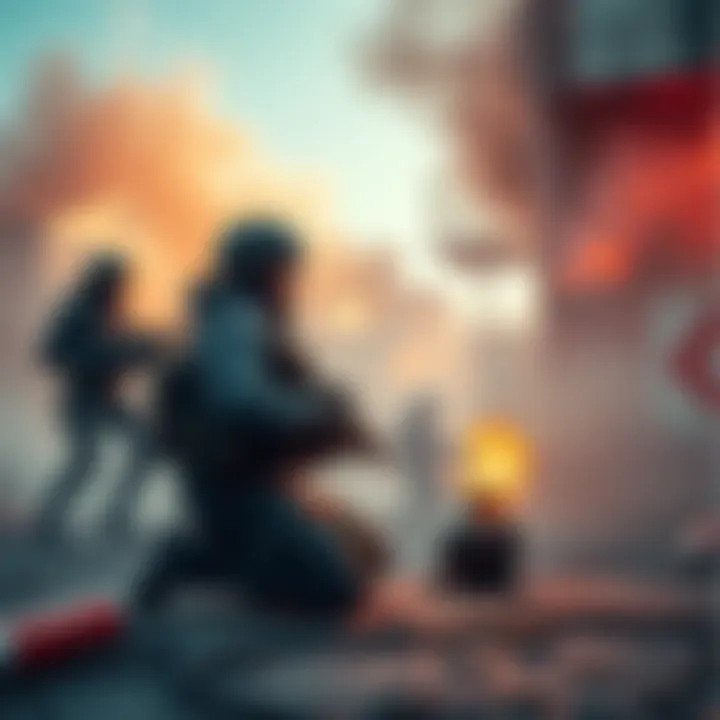 Players Struggling with Bomb Defusal Players unable to defuse a bomb in a game while one player kneels in a specific location, showing confusion and frustration.