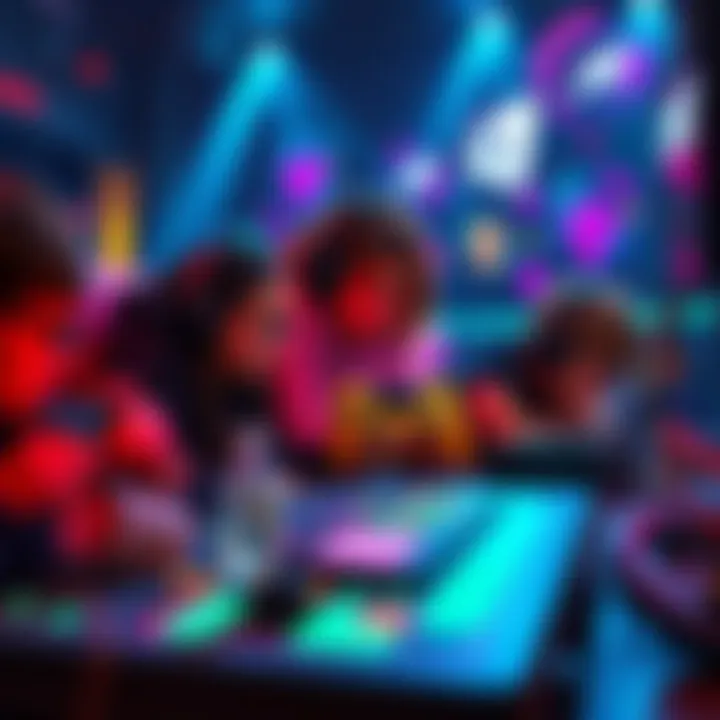 A group of gamers collaborating online to unlock multiplayer trophies in a PS4 game, showcasing their teamwork and gaming setup.