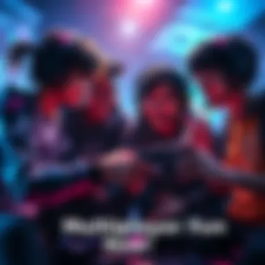 Group of gamers collaborating in a multiplayer session of Legends, enjoying gameplay together