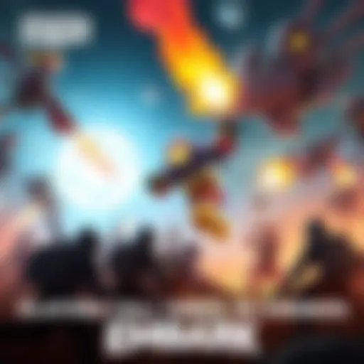 Group of players encountering powerful enemies like Rocketeers and Bombardiers in a gaming scene