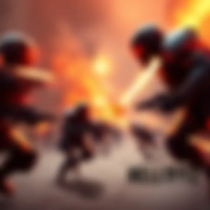 A group of players engaging in combat against robotic enemies called clankers during a Helldivers 2-themed event