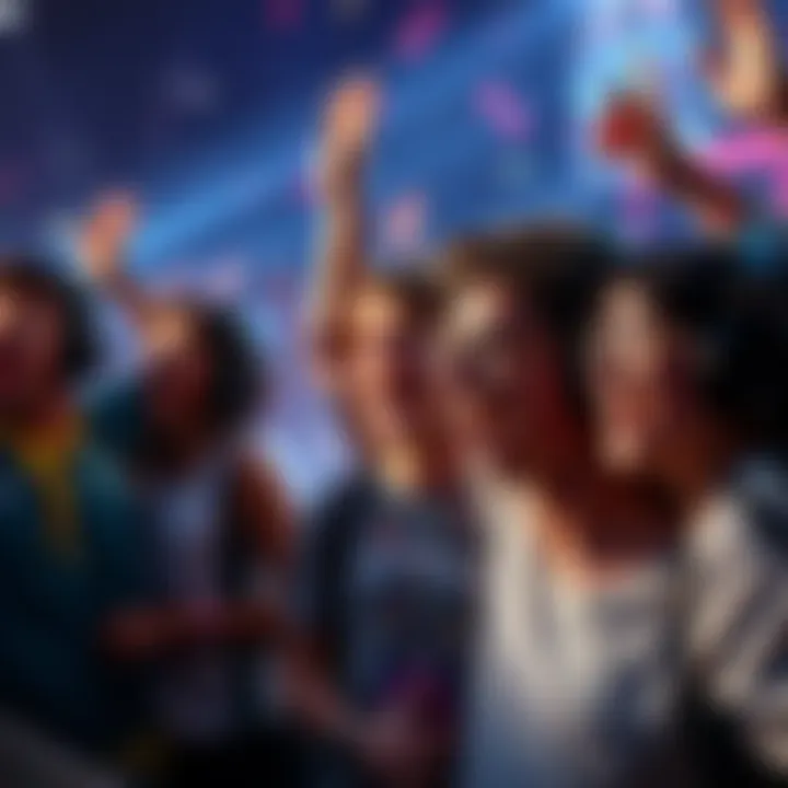 A group of players expressing joy after finishing Part 2 of a game, showcasing their emotional reactions and excitement.