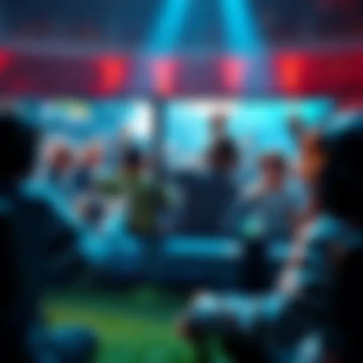 Players celebrating a save in a game Gamers on their screens, reacting joyfully with thumbs up after a great save in a multiplayer game, showcasing camaraderie.