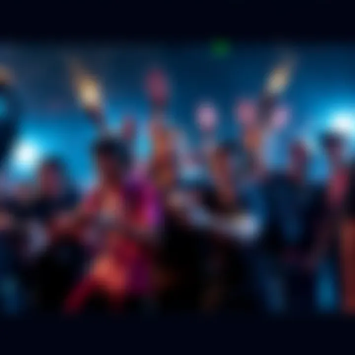 Group of players excitedly celebrating their nearly 500 hours in The Finals with gaming gear and controllers