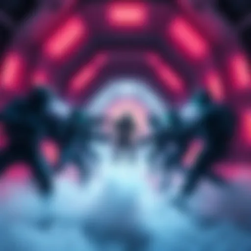 Six players, including a well-known streamer, engage in a heated moment during a vault attempt on Cryo Archive. Tension fills the scene as each player strategizes in the intense gameplay environment.