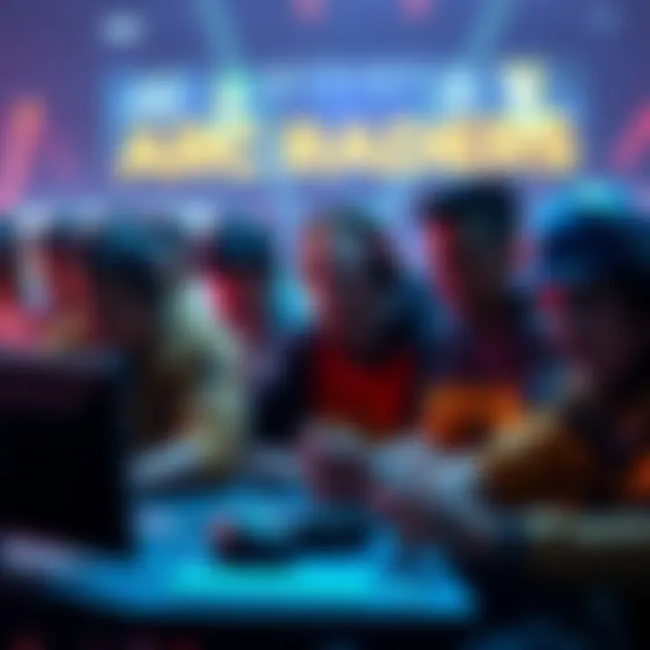 A group of diverse players from different countries engaged in a competitive gaming session in Arc Raiders, showcasing their intense gameplay and aggression.