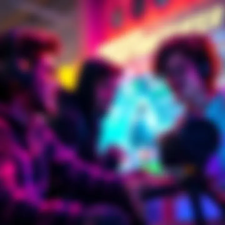 A group of gamers discussing challenges in a video game, expressing frustration and excitement over high difficulty levels.