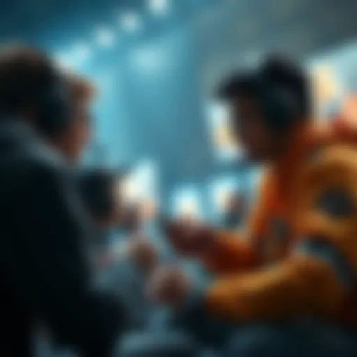 A group of players arguing about the skill 'We're Gonna Live Forever' during a gaming match