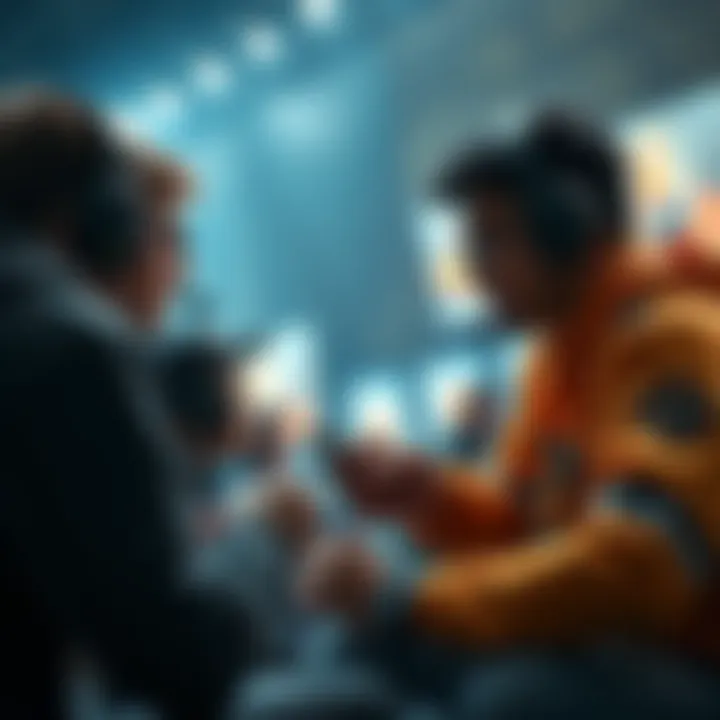 A group of players arguing about the skill 'We're Gonna Live Forever' during a gaming match