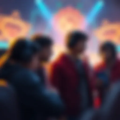 Players demand nerf for strong card Group of players discussing a powerful game card while looking frustrated