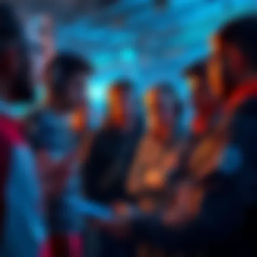 A group of players engaging in conversation about the decline in player count for the game Arc, showing frustration and concern.