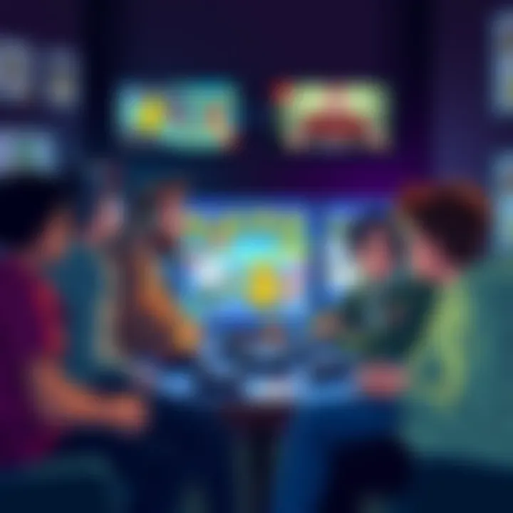 A group of gamers sharing their thoughts on what makes them stop playing games, surrounded by game covers and controllers.