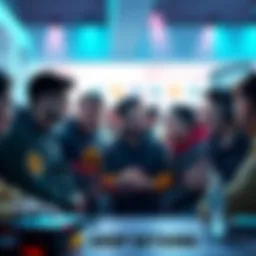 Players Discussing R99 Performance A group of gamers sharing opinions about the R99 weapon, showing mixed emotions in a gaming forum setting.