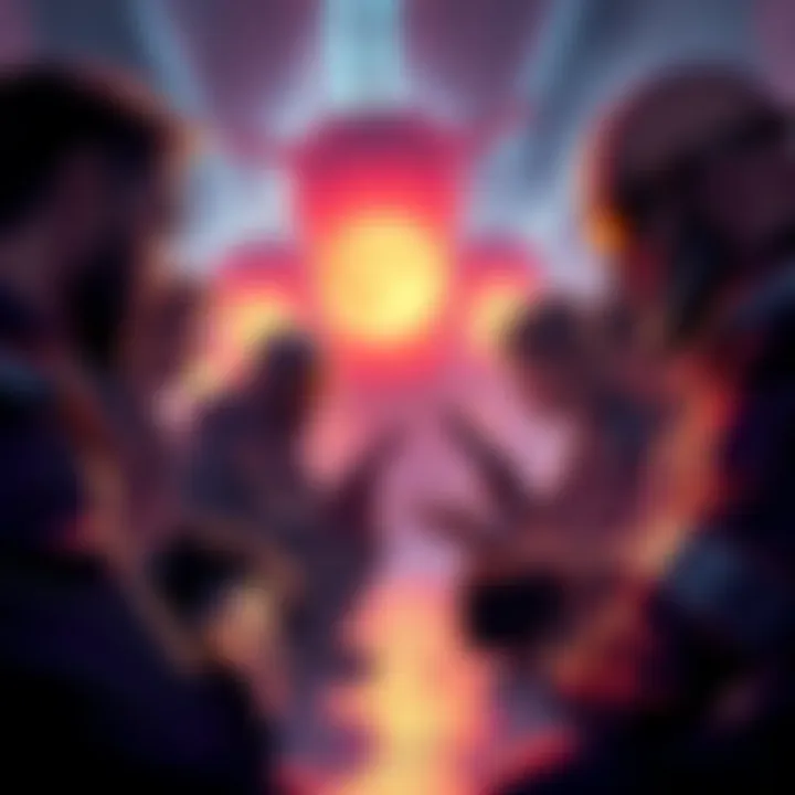 A group of gamers engaged in a heated debate about Wesker's character and abilities