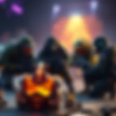 Players using diverse tactics in PvP A group of gamers strategizing different playstyles with extraction camping and traps in a competitive PvP setting