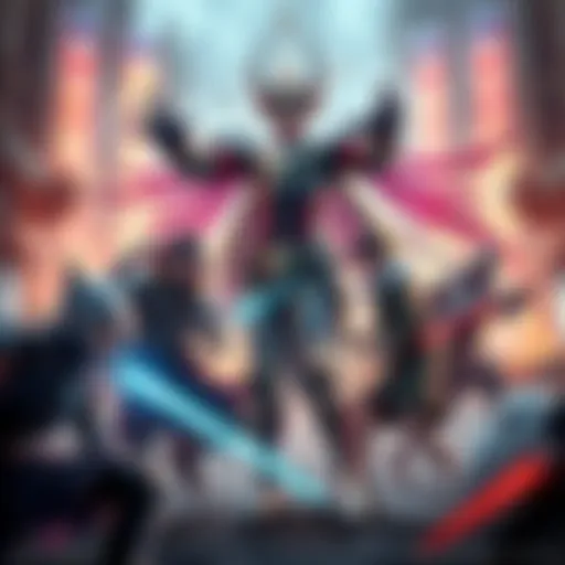 A group of players engages with the character Excalibur Prime during a relay game, showcasing excitement and rarity in gameplay.