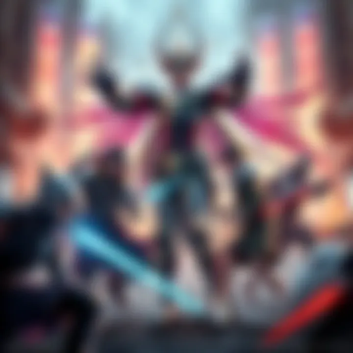 A group of players engages with the character Excalibur Prime during a relay game, showcasing excitement and rarity in gameplay.