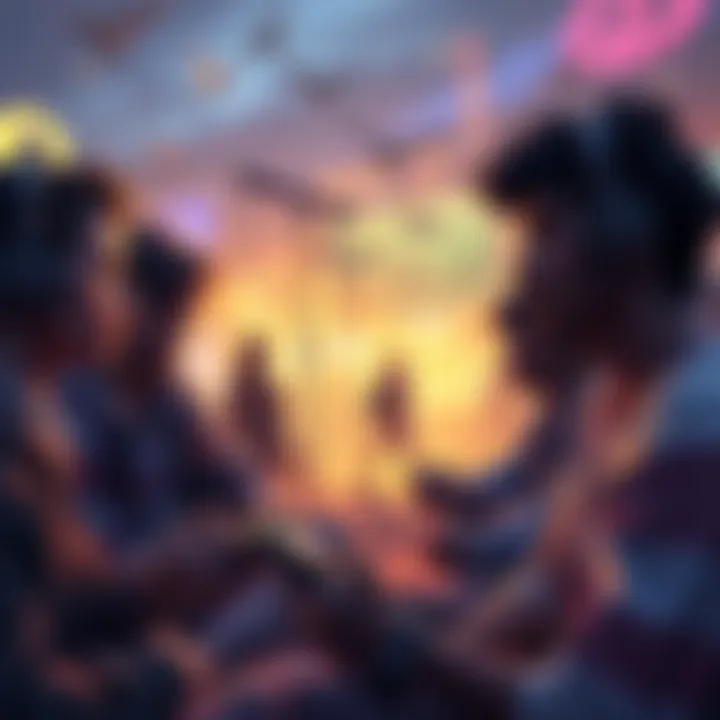 Players Enjoying Game Exploration A group of gamers exploring game worlds on their consoles, focusing on optional content and lore, while immersed in their gaming experience.