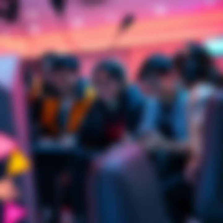 A group of players gathered around a screen, sharing smiles and excitement while playing SM2.