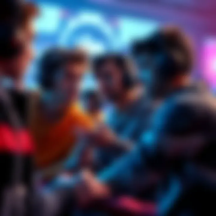 Group of gamers expressing frustration over matchmaking issues while facing higher-ranked players in an online game