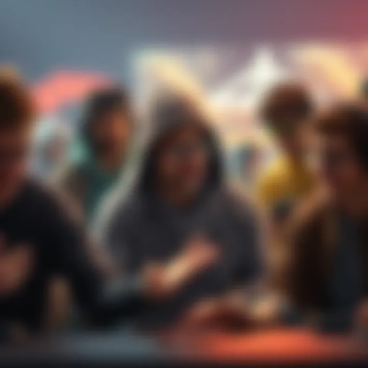 Group of gamers expressing frustration over matchmaking issues in a game