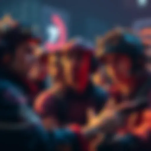A group of gamers looking frustrated while discussing the new Flashpoint maps, showing signs of disappointment and disengagement.