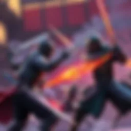 Players showcasing different sword types and funny animations during combat after the patch