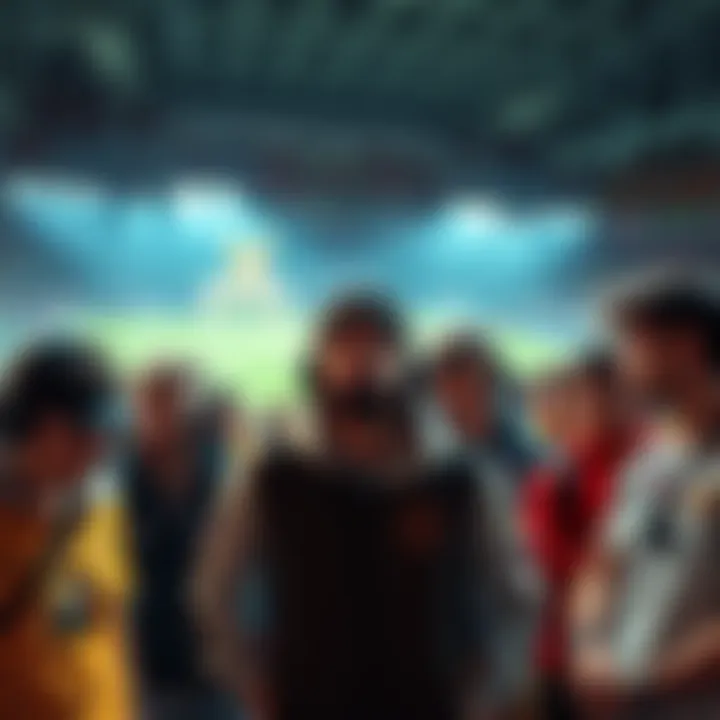 Players in Competitive Stadium A group of players looking frustrated in a game setting, illustrating the lack of fun and progression in Competitive Stadium.