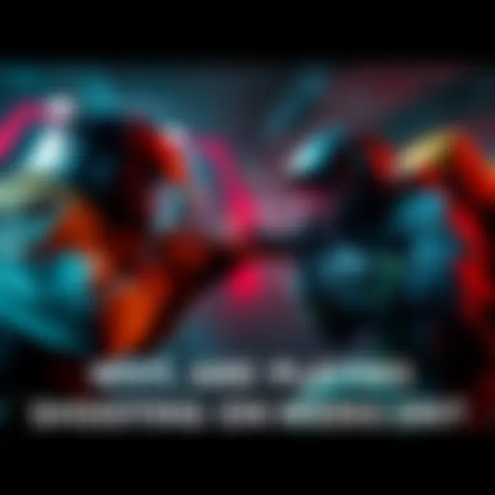 A screenshot showing players aiming at each other in a tense gaming environment with aggressive actions