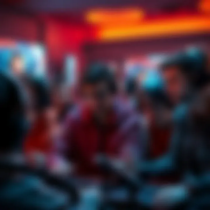 Group of gamers expressing frustration while playing online, one player leaves the game, showing signs of toxic behavior