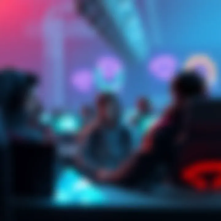 Group of players looking at their screens, showing empty inventory for mythic prisms after the game update.