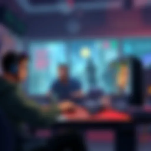 A player waiting in Hearthstone, browsing forums and managing tasks on their computer