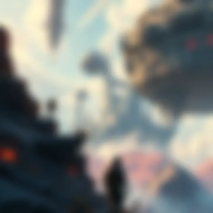 Gamers exploring a vast game environment with no invisible walls or tethered bots