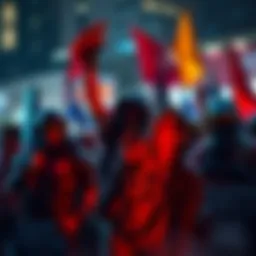 Group of gamers expressing frustration over quitters in a Crucible game