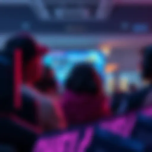 A group of gamers on their screens, frustrated, showing a queue status on their game interface