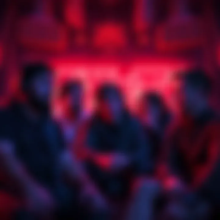Group of players expressing frustration while discussing the kissing mini-game in Mixtape