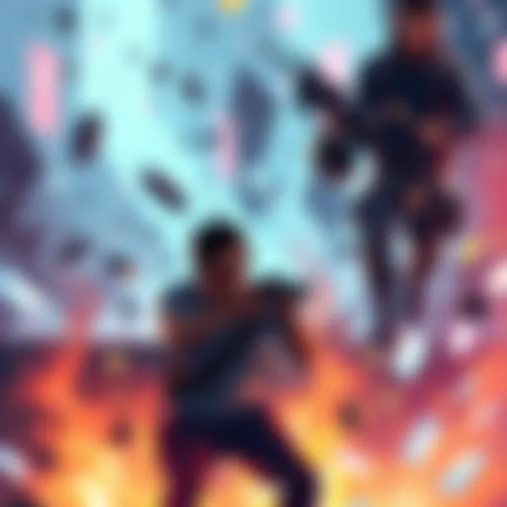 Gamers experiencing chaotic gameplay with moving platforms and Shockwave effects