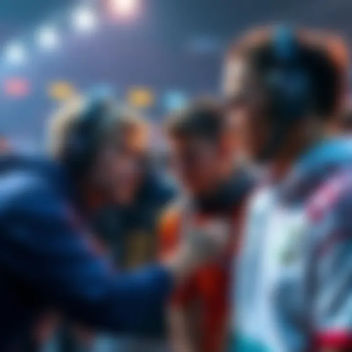 Players Sharing a Moment in Game Players in a low silver game sharing a heartfelt moment, displaying a range of emotions as one player reflects on an unnoticed play.
