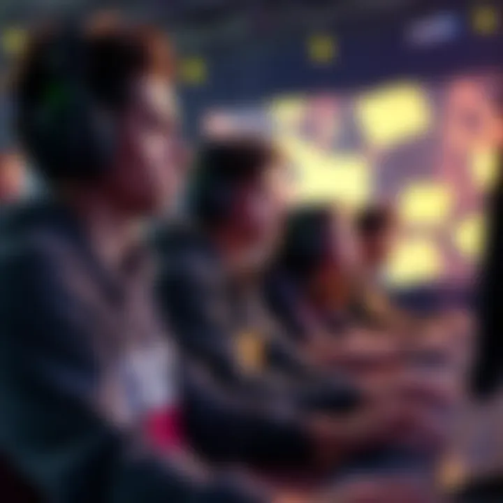 Players Show Frustration A group of players looking upset while playing a video game, showing signs of disappointment over their performance