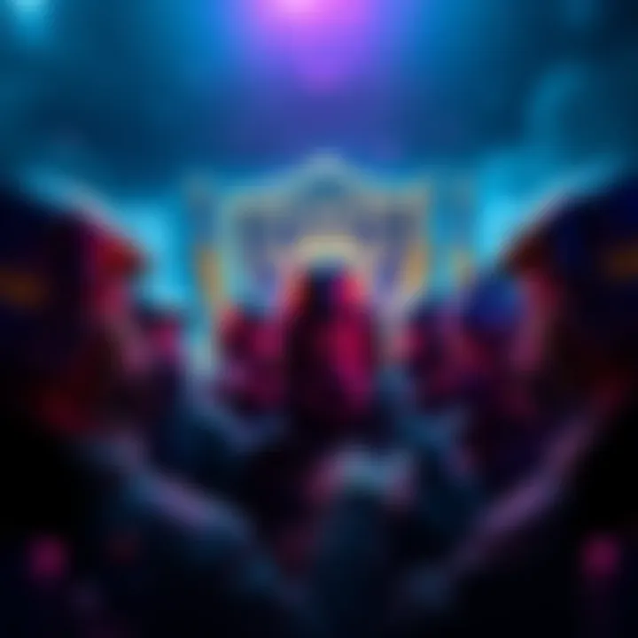 Group of gamers discussing problems joining the Raiders Society on PS5, with visuals of golden guns in the background