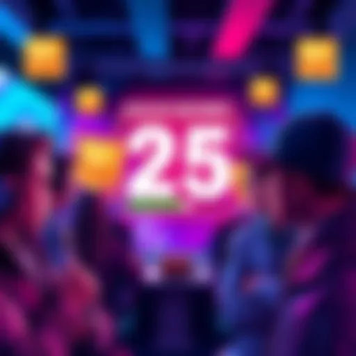 Players stuck at 25 points A group of frustrated players looking at their screens, showing 25 points remaining to unlock a legendary box, with challenge icons in the background.