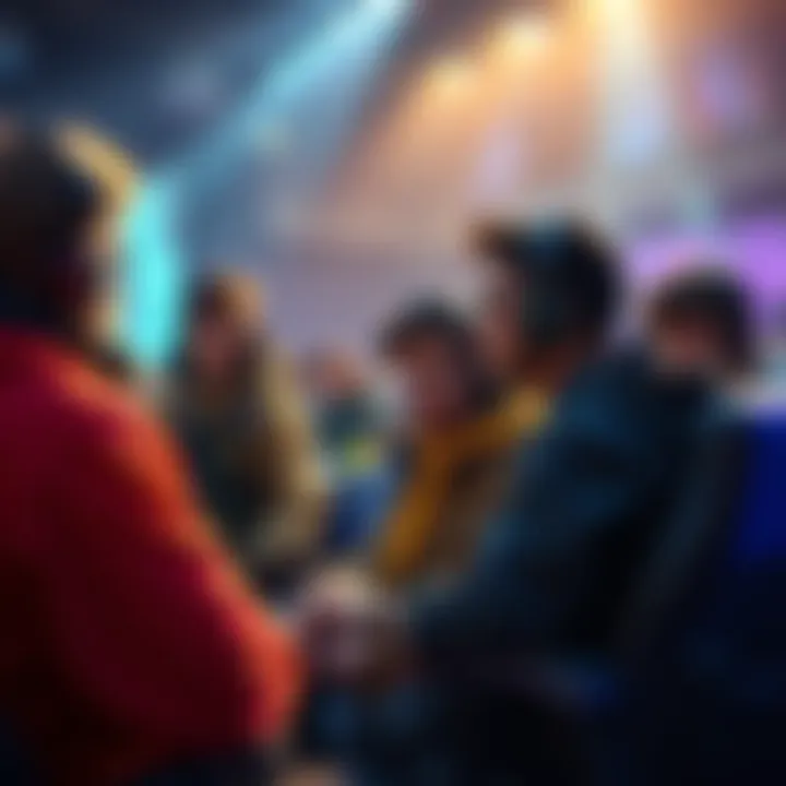 A group of players discussing strategies and sharing tips in a gaming forum setting