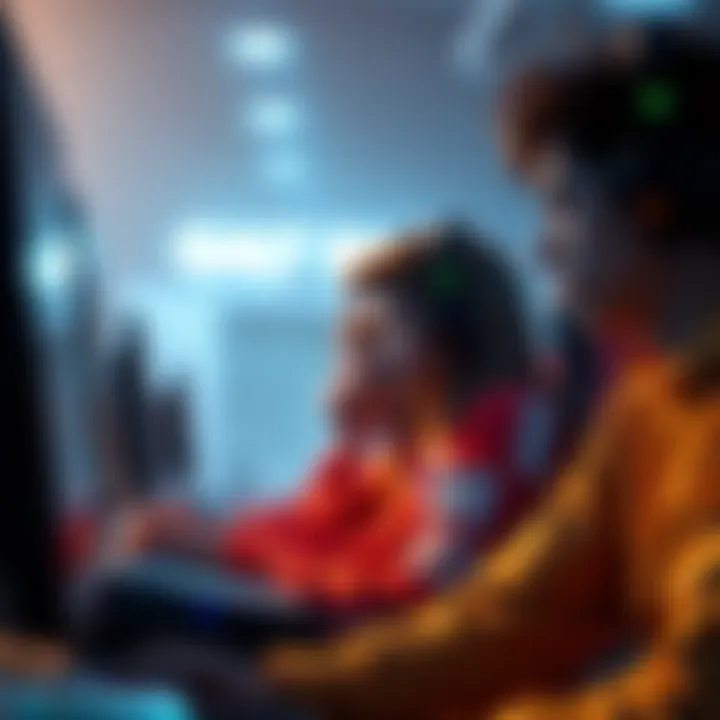 A gamer watches as teammates focus on game objectives instead of helping each other