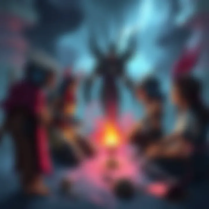 A group of players discussing problems with the Overcome ability after a ground attack from Vecna, showing concern over the lack of expected effects.