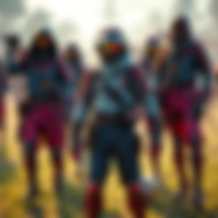 A group of players showcasing camando set outfits, highlighting the changing trend in their popularity.