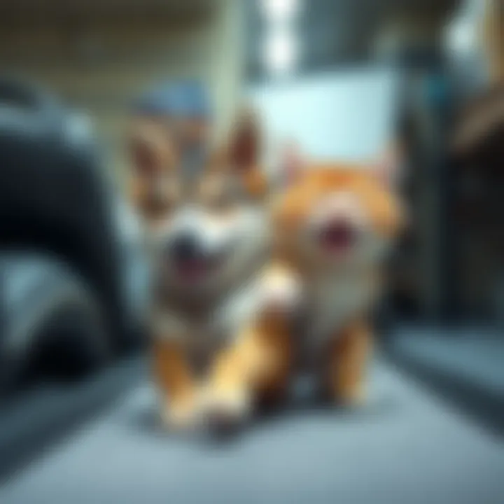 A cute dog and cat playing together, bringing joy to forum members.