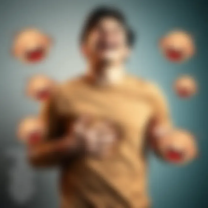 A person laughing heartily, holding their stomach, with cartoonish laughter graphics around them, representing the humor of MwHaHaHaHaHa!!!